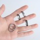 4Pcs Stainless Fidget Band Rings Spinner Rings For Women Mens Triple Interlocked Rolling Ring Celtic Stress Relieving Reduce Anxiety Size 7